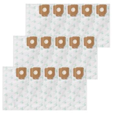 Imagem de CF Clean Fairy Bolsa para aspirador de pó compatível com Karcher Tornado CV30/1 CV38/1 CV48/2 NSS Pacer 112-115UE Saco de filtro de pano micro sintético (pacote com 15)