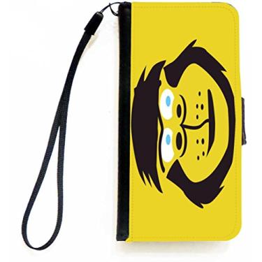 Imagem de Rikki Knight Capa carteira flip Gorilla Face Art para iPhone 5c com aba magnética
