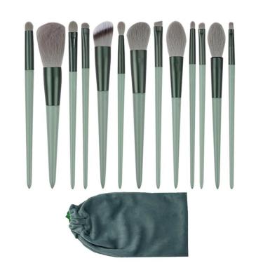 Imagem de Pincel Kit 13 Peças Maquiagem Bolsa Po Compacto