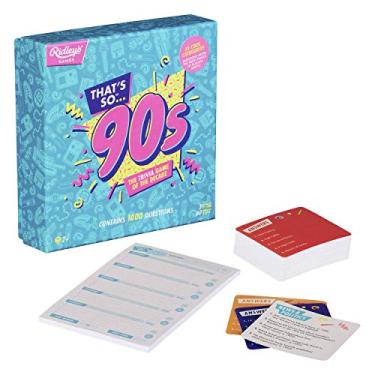 Imagem de Ridley's That’s So 90’s Trivia Card Game – Quiz Game for Kids and Adults – 2+ Players – Includes 1,000 Unique Questions – Fun Family Game – Makes a Great Gift