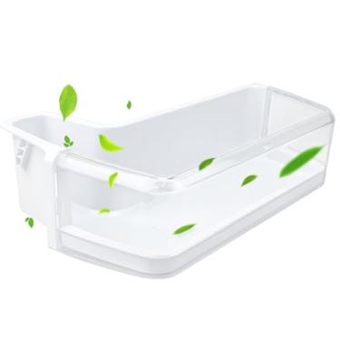 Imagem de DA97-11483A Compartimento de porta de geladeira compatível com prateleira de porta de geladeira Samsung (esquerda inferior) RFG297HDRS, RFG298HDRS, RFG297HDBP, etc, DA97-11483A Substituição de