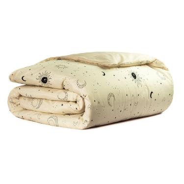 Imagem de Capa Duvet Para Edredom Solteiro Essencialle Com Ziper 1 Peça - Sol E Lua