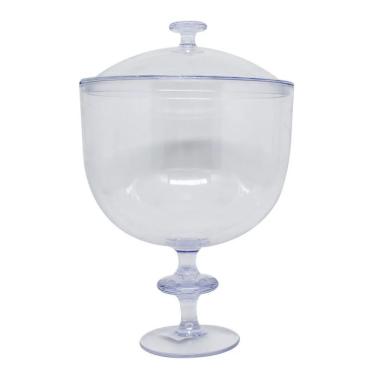 Imagem de Taça Americana Acrílico Transparente Com Tampa - 1,250l