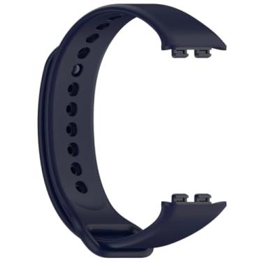 Imagem de Pulseira de Silicone Compatível para Honor Band 9, Modelo sem Botão Lateral - COR PRETO