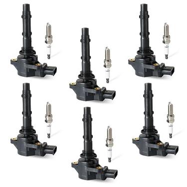 Imagem de DEEGOOLY Pacote Com 6 Bobinas De Ignição Uf535 E 95983 Velas Irídio Compatíveis Mercedes-Benz C230 C280 C300 C350 Cl550 Ml450 Slk280 3.5L V6, Substituição Nº C1691 5C1748 Ic615