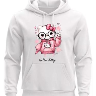 Imagem de Moletom Flanelado com capuz Hello Kitty - Hs, Branco, M