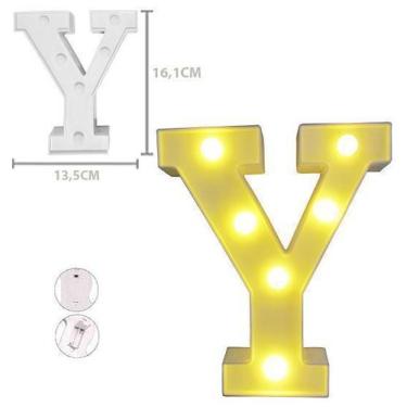 Imagem de Enfeite luminoso  letra y de plástico - FWB