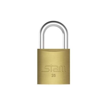 Imagem de Cadeado latao com chave 25mm stam