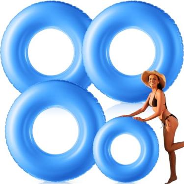 Imagem de Gemscream Boia inflável jumbo para piscina, 129 cm, boia de piscina, brinquedo inflável para adultos, para férias de verão, praia, rio, despedida de solteira, artigos de festa de casamento para