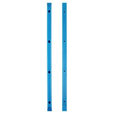 Imagem de Trilhos de skate azul de plástico antigo com parafusos de montagem da Black Diamond