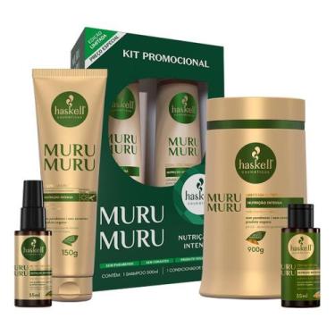 Imagem de Kit Haskell Murumuru Sh Cond 500 Masc 900 L + Nec Seiva