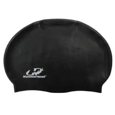 Imagem de Touca Natação Hammerhead Silicone Lisa - Preto