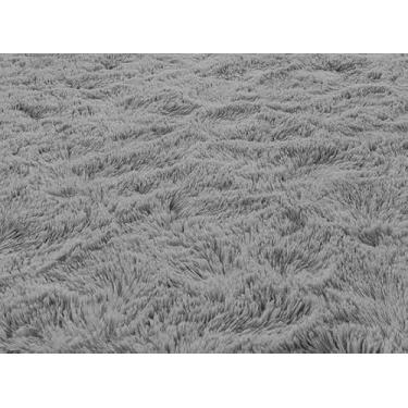 Imagem de Tapete Sala 2,00 x 3,00 Grande Quarto Peludo Felpudo(Cinza)