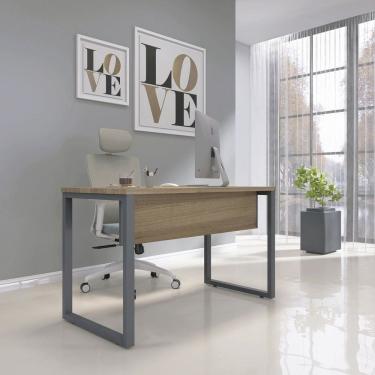 Imagem de Escrivaninha para Escritório 73,5cm X 150cm Noce Naturalle/Grafito