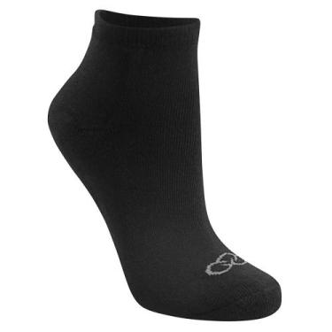 Imagem de Meia Cano Curto Olympikus Feminina, Preto, 33-38