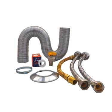 Imagem de Kit Instalação Aquecedor Compatível Lorenzetti LZ 1600D-I 2 Metros Dut