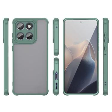 Imagem de Capa compatível com Motorola Edge 60, compatível com Motorola Edge 60 capa protetora antiqueda e absorção de choque, verde