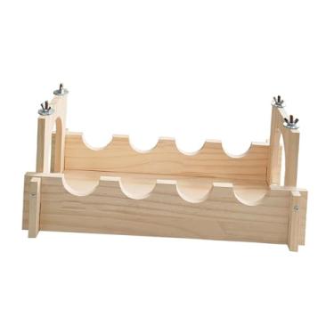 Imagem de KiBcsLic Corredor de ponte para porquinhos-da-índia, brinquedos para chinchilas, cama de túnel para hamsters e ratos, chinchila, B