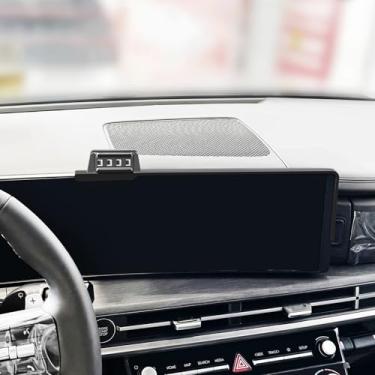 Imagem de YOUTOOCAR Suporte de telefone montado na tela para Hyundai Santa Fe, Tucson, IONIQ 5, Casper, Kona, Venue, Staria – suporte de painel sem broca, design oculto (para Hyundai Santa Fe 24–25 (31.2 cm))