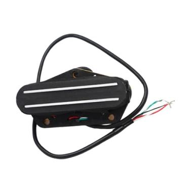 Imagem de Kokiya Captador de Ponte Humbucker para Guitarra Elétrica, Trilho Duplo, Fácil de Instalar, Acessório de Instrumento Multiuso para, Bandolim E Baixo, Preto 16k