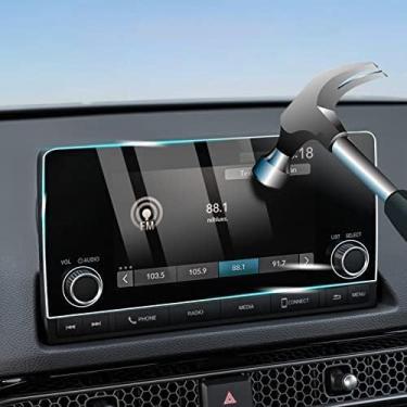 Imagem de CKE Protetor de tela de navegação de 17 polegadas compatível com Honda Civic CR-V HR-V Accord 2025 2024 2023 acessórios protetor de tela do console central do carro filme de tela vidro temperado