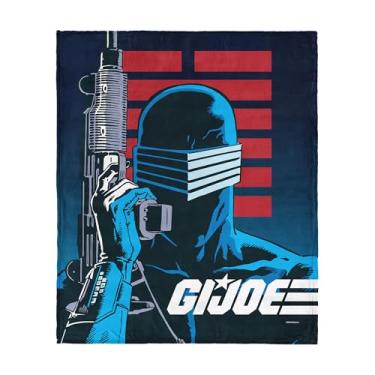 Imagem de G.I. Joe Snake Eyes Clan Silk Touch Throw, 127 x 152 cm – Cobertor de lã com desenho animado Hasbro, roupa de cama retrô ultramacia para cama ou sofá