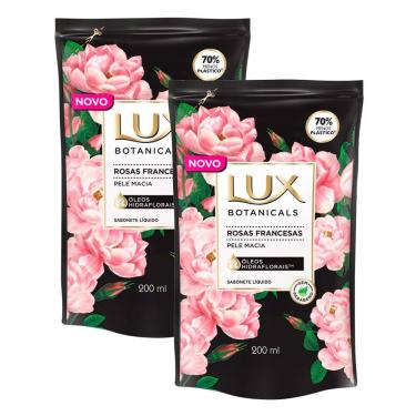 Imagem de Kit 2 Sabonete Líquido Lux Botanicals Rosas Francesas Refil 200ml