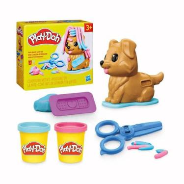 Imagem de Mini Kit Veterinário Cachorrinho Play Doh Massinha F7908 - Hasbro