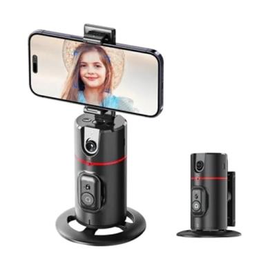 Imagem de Suporte Gimbal Inteligente para Celular, 360°, Rastreamento Facial, Bateria 1200mAh, Controle Remoto, Preto