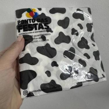 Imagem de Guardanapo de Papel Folha Dupla Vaquinha 33x33 cm - Ponto das Festas -