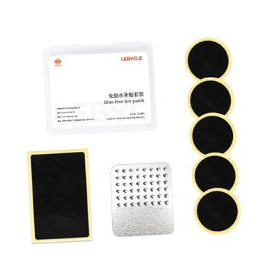 Imagem de Dynwave Kit de reparo de câmara de ar de bicicleta Reparos de furos de câmara de ar de bicicleta Kit de remendos para reparo de pneus de