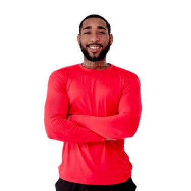 Imagem de Camisa térmica masculina multicores disponiveis - sem marca, Vermelho,