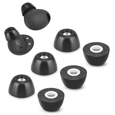 Imagem de Pontas de espuma de memória para Samsung Galaxy Buds 2 Pro, sem dor nas orelhas de silicone, pontas auriculares de substituição antiderrapantes, cabem na capa de carregamento, fones de ouvido com