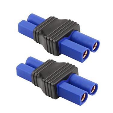 Imagem de Laisomeke Conector de plugue macho EC3 para adaptador de conector fêmea EC5 para bateria RC Lipo EC3 para adaptador EC5 (pacote com 2)