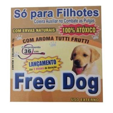 Imagem de Coleira free dog filhote  anti pulga para cães  citronela  - Ferplast