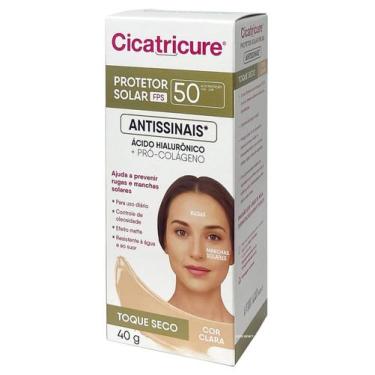 Imagem de Cicatricure Protetor Solar Facial FPS50 Cor Clara Toque seco Antissina