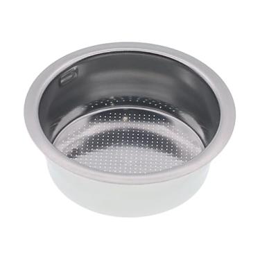 Imagem de MacMaxe Cesta de filtro de aço inoxidável para 2 xícaras – Compatível com máquinas de café expresso DeLonghi - Substituição para número de peça 7313286069-62 x 21,3 mm
