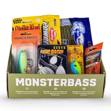 Imagem de MONSTERBASS Kit de pesca de robalo da série Gold. Inclui as melhores iscas de marca para Smallmouth e Largemouth Bass.