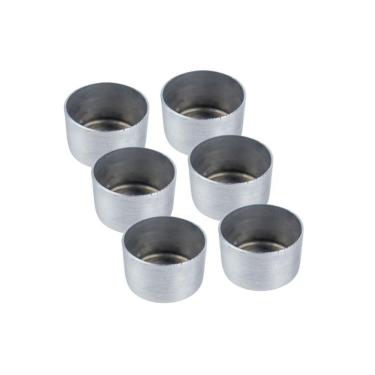 Imagem de Kit Com 6 Suportes De Vela Rechaud Alumínio Reforçado 3,5 Cm
