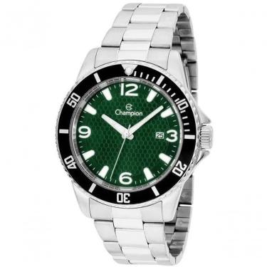 Imagem de Relógio Champion Masculino Verde Prata Ca31515g