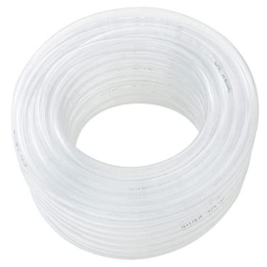Imagem de DAVCO Tubo de vinil transparente de 1/5.1 cm ID x 30,5 m, tubo de PVC flexível de baixa pressão, mangueira de vinil de plástico leve, resistente a produtos químicos UV, livre de BPA e não tóxica