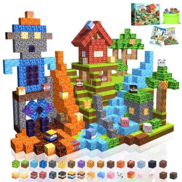 Imagem de Conjunto de blocos de construção magnéticos Winchoice Magnet 100PCS