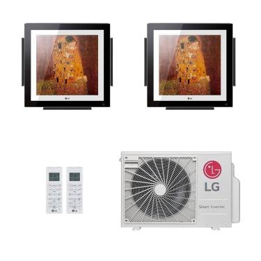 Imagem de Ar-Condicionado Multi Split Inverter LG 18.000 (2x Evap Artcool Gallery 12.000) Quente/Frio 220V