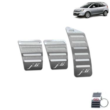 Imagem de Pedaleira Manual Aço Inox Jac J6 2011 A 2016 Prata