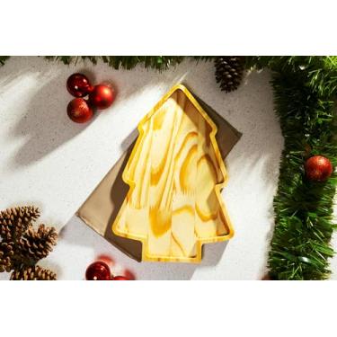 Imagem de Pestiqueira de Madeira Natal Gourmet Frios Queijos Grãos Frutas (Pinheiro S/Divisão)