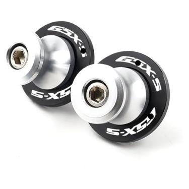 Imagem de BYYINGSUS Parafusos de suporte deslizante de carretel de braço oscilante CNC M8 para motocicleta compatíveis com GSXS 750 1000 GSX-S750 GSX-S1000 GT GSX-S950 2011-2021 2022 2023 (prata)