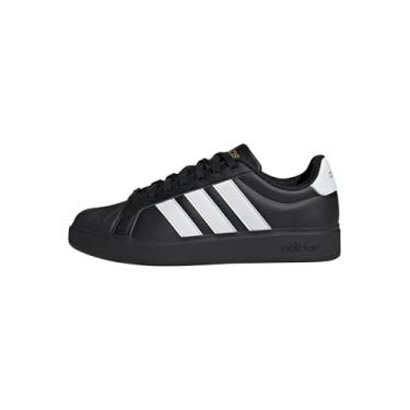 Imagem de adidas Tênis feminino Streetalk, Preto/branco/dourado metálico, 36