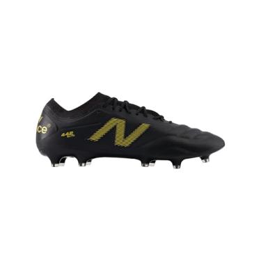 Imagem de New Balance 442 Elite Fg V2 Tênis de futebol masculino, Preto/Dourado Metálico, 10.5