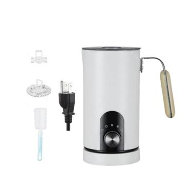 Imagem de Ioensy Batedor elétrico e vaporizador de bebidas, economizador de espaço, ajustável, 5 modos, vaporizador de café automático para chocolate e matcha, Branco
