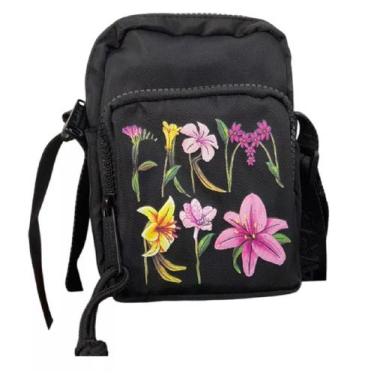 Imagem de Bolsa bag farm da gema romance em flor 78323555 - FARM..RIO, Preto, Ro